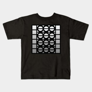 “Dimensional Bolts” - V.1 Grey - (Geometric Art) (Dimensions) - Doc Labs Kids T-Shirt